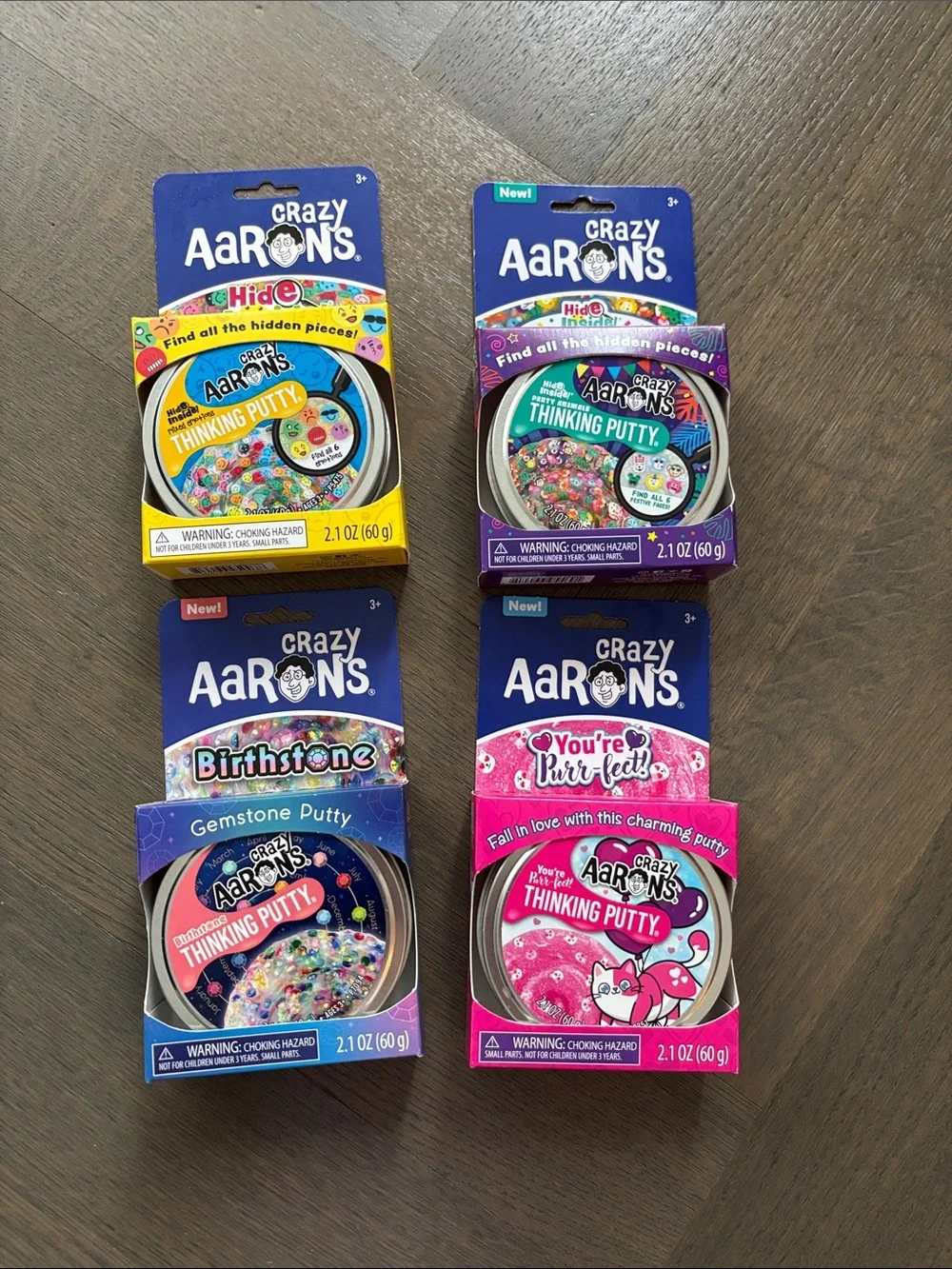 Crazy Aaron's Thinking Putty - 4 Pack - Picture 1 of 9